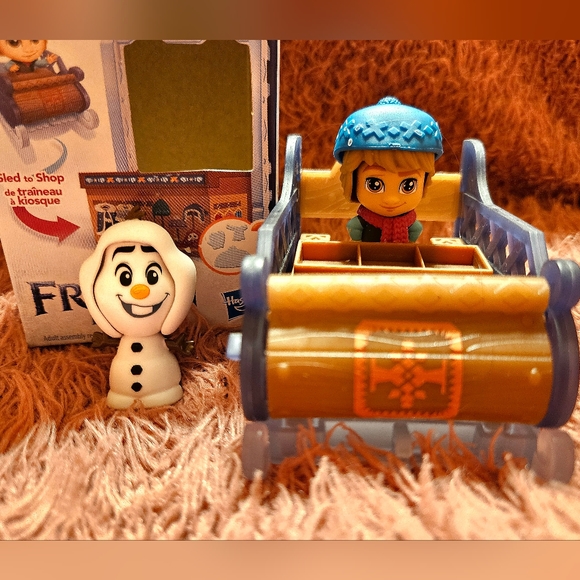 Disney Other - Kristoff and Olaf | Frozen | Toy | Collectible | Sled | Series 2 | Disney